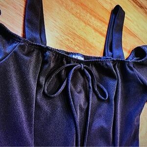 Fashion Magazine Women's Black Fit Flare Blouse Size Med